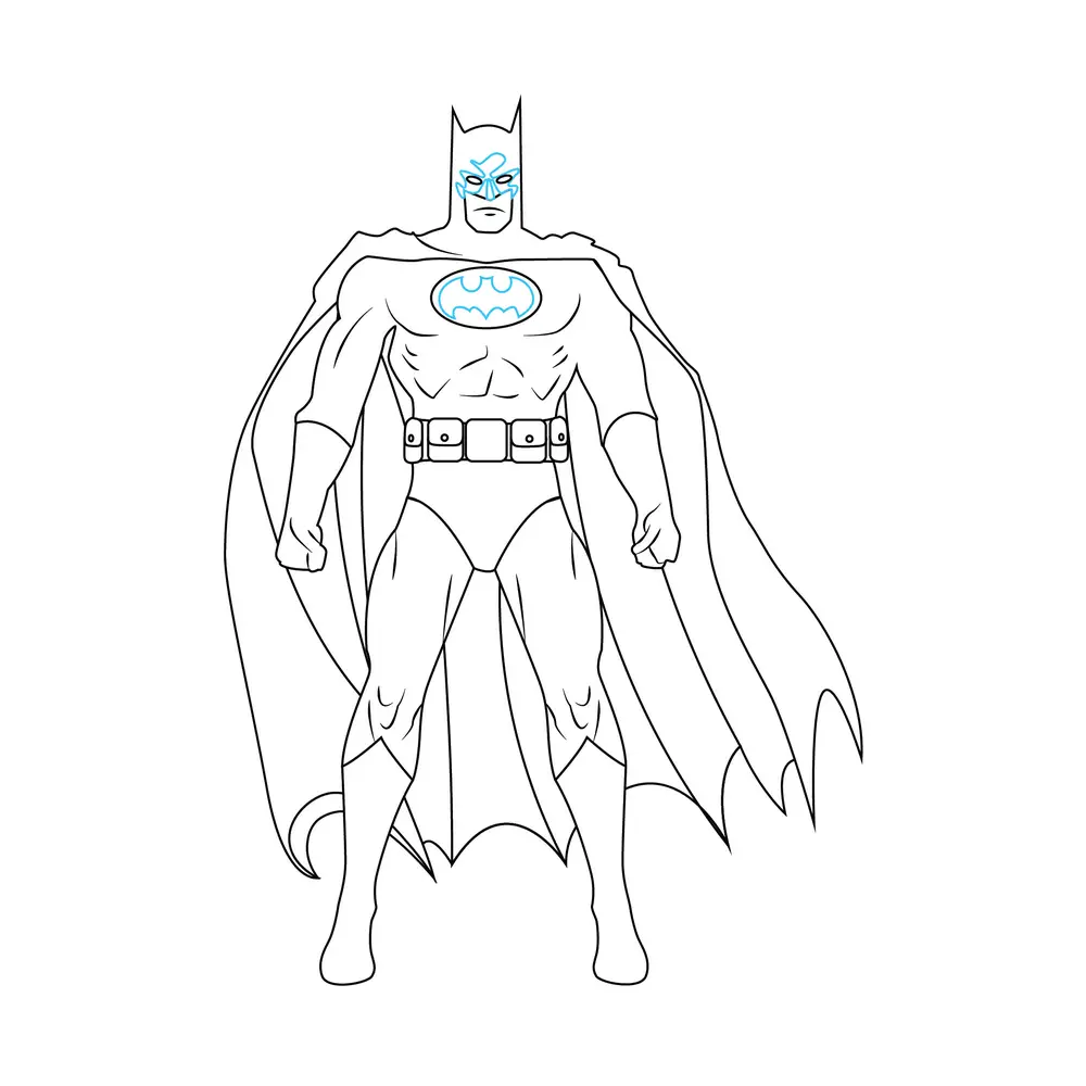 How to Draw Batman Step by Step Step  9