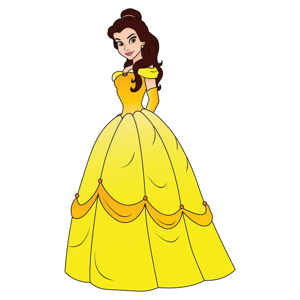 How to Draw Belle Step by Step