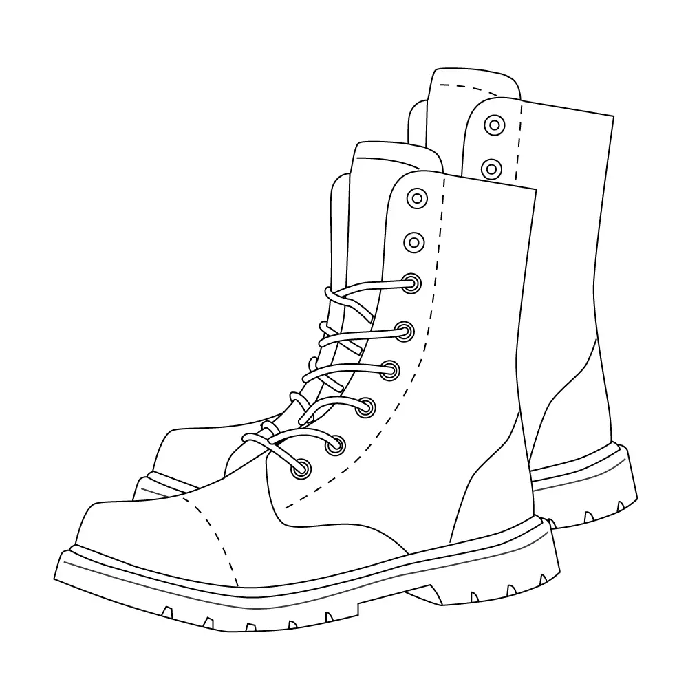 How to Draw Boots Step by Step Step  11