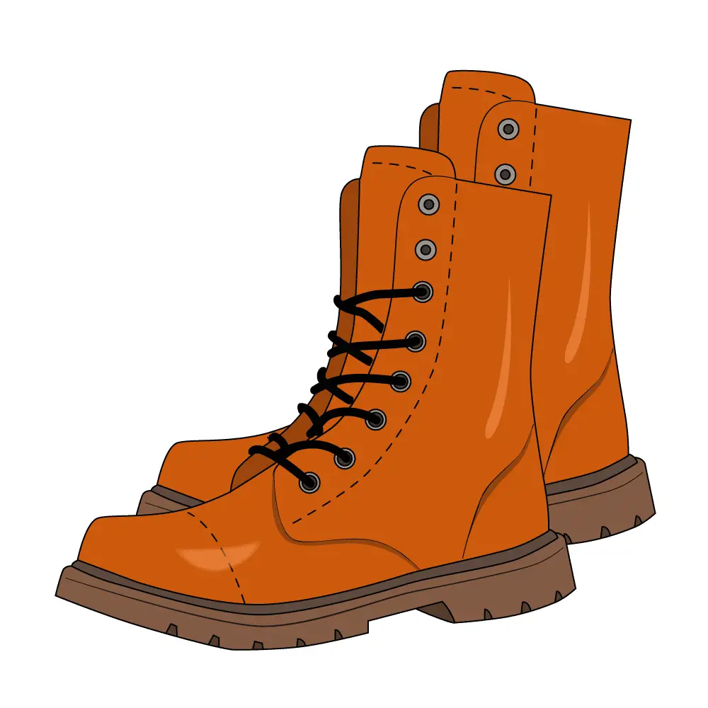 How to Draw Boots Step by Step Step  12