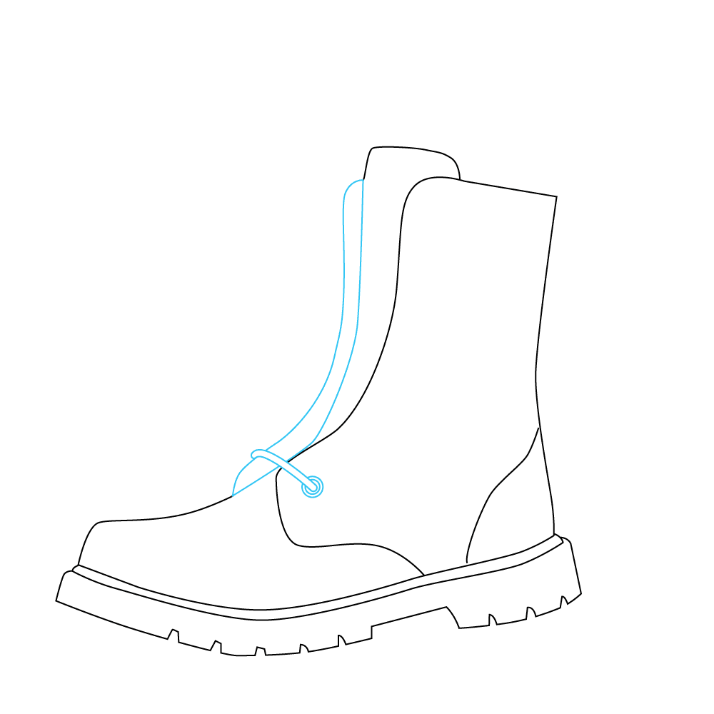 How to Draw Boots Step by Step Step  4