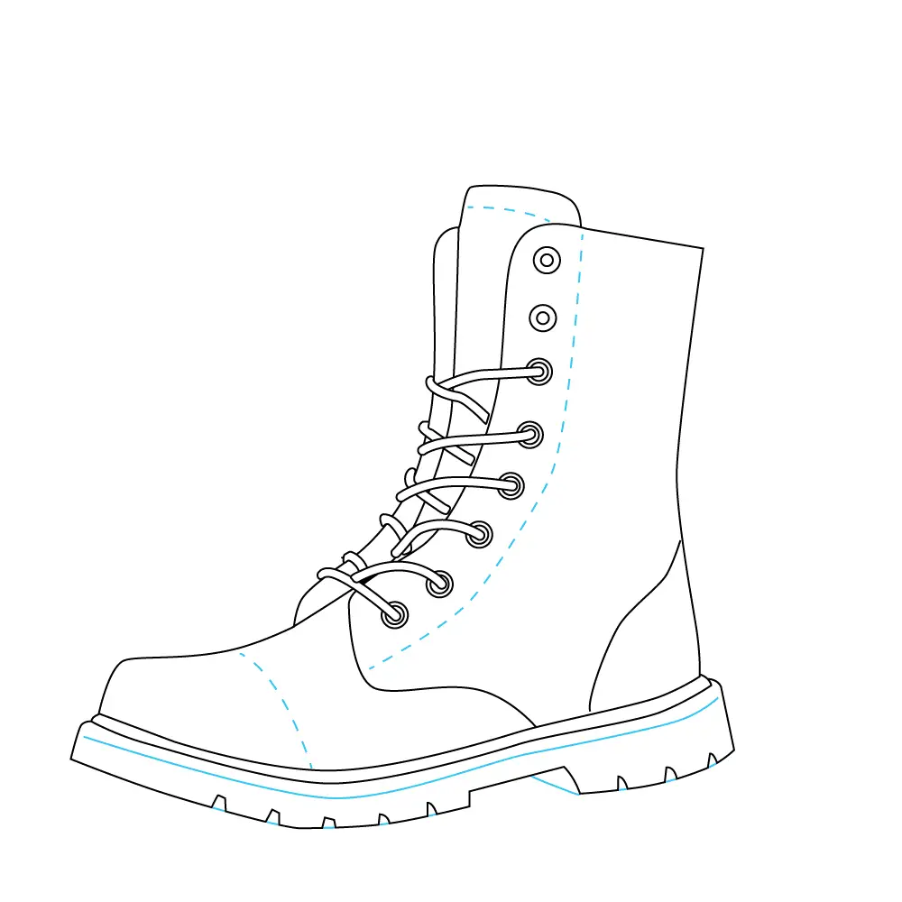 How to Draw Boots Step by Step Step  7