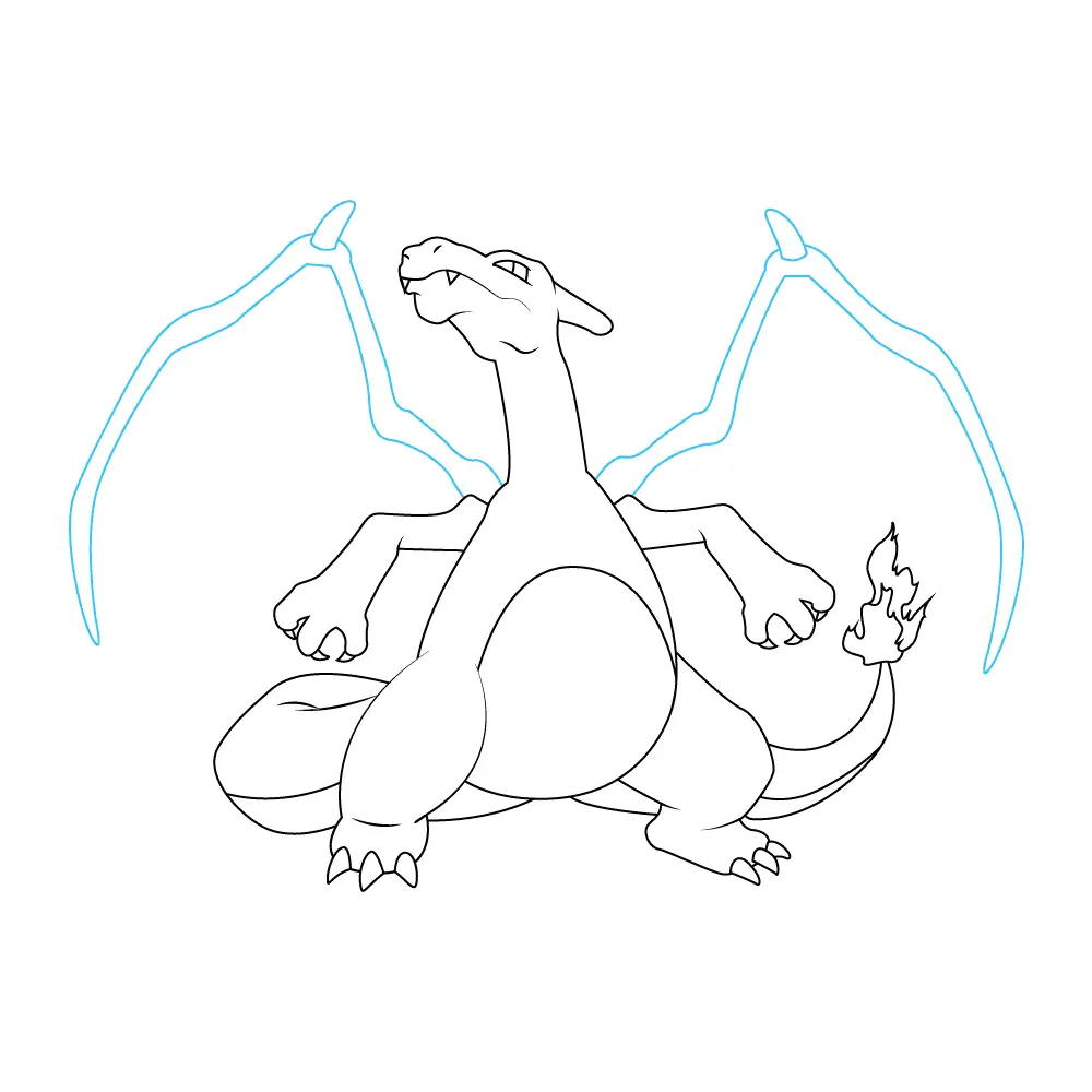 How to Draw Charizard Step by Step