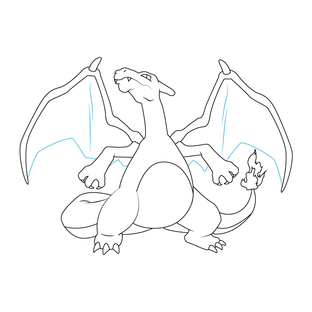 How to Draw Charizard Step by Step Step  11