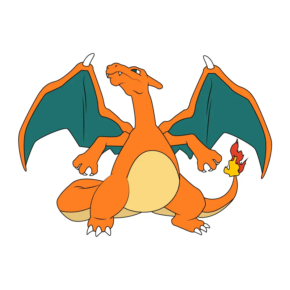 How to Draw Charizard Step by Step