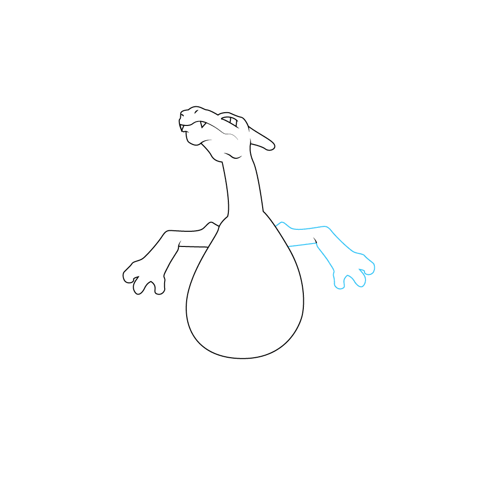 How to Draw Charizard Step by Step Step  4