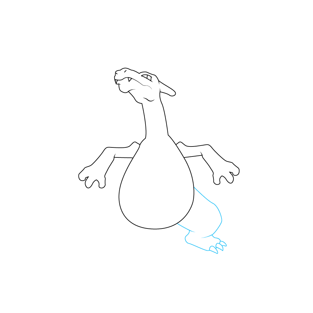 How to Draw Charizard Step by Step Step  5