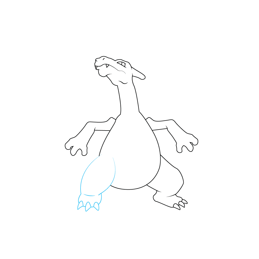 How to Draw Charizard Step by Step Step  6