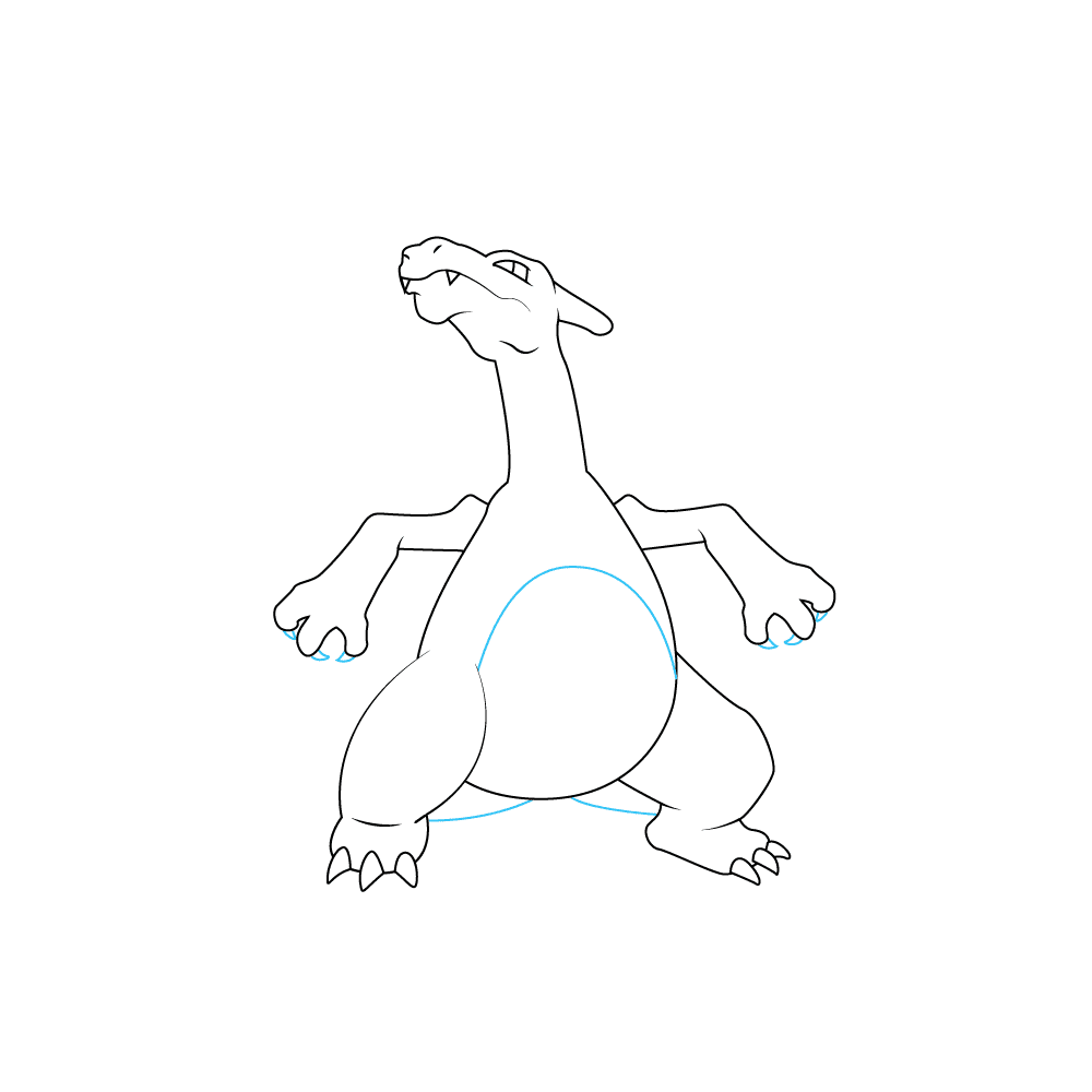 How to Draw Charizard Step by Step Step  7