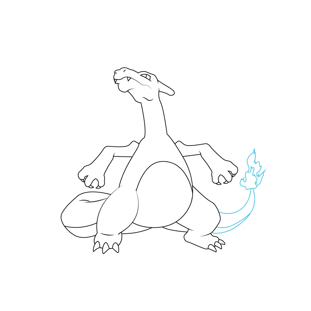 How to Draw Charizard Step by Step Step  9