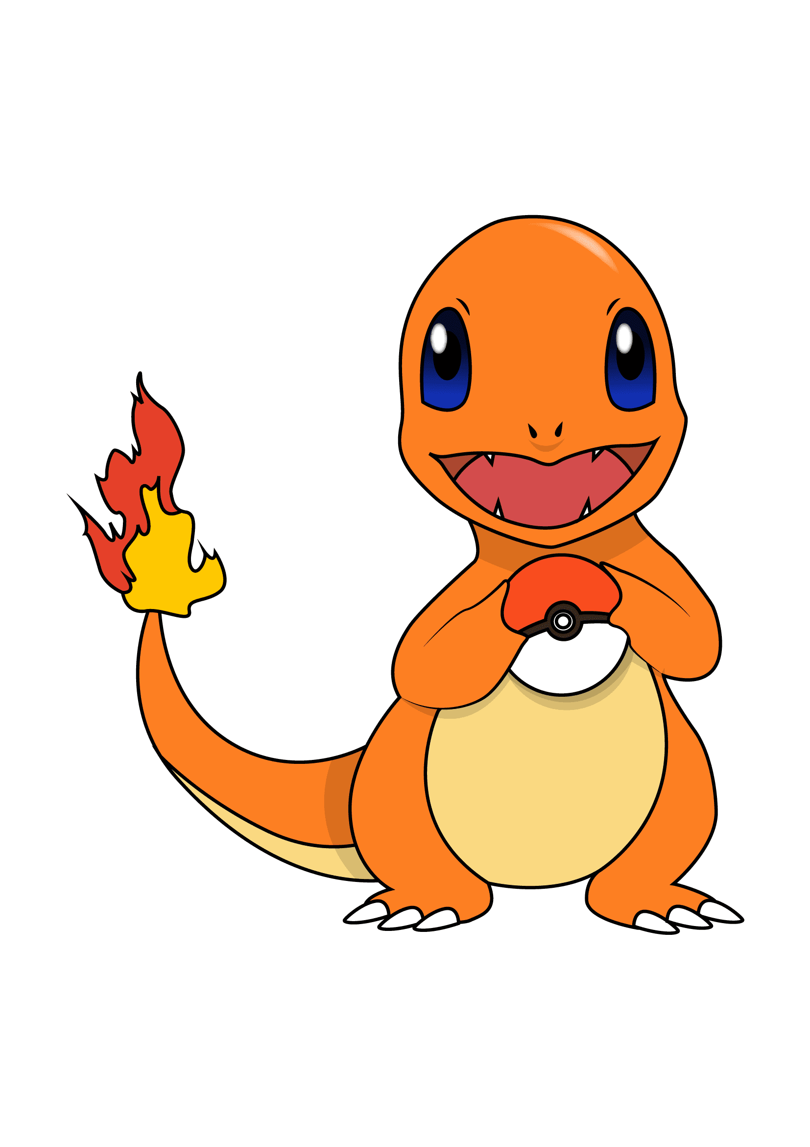 How to Draw Charmander Step by Step Printable