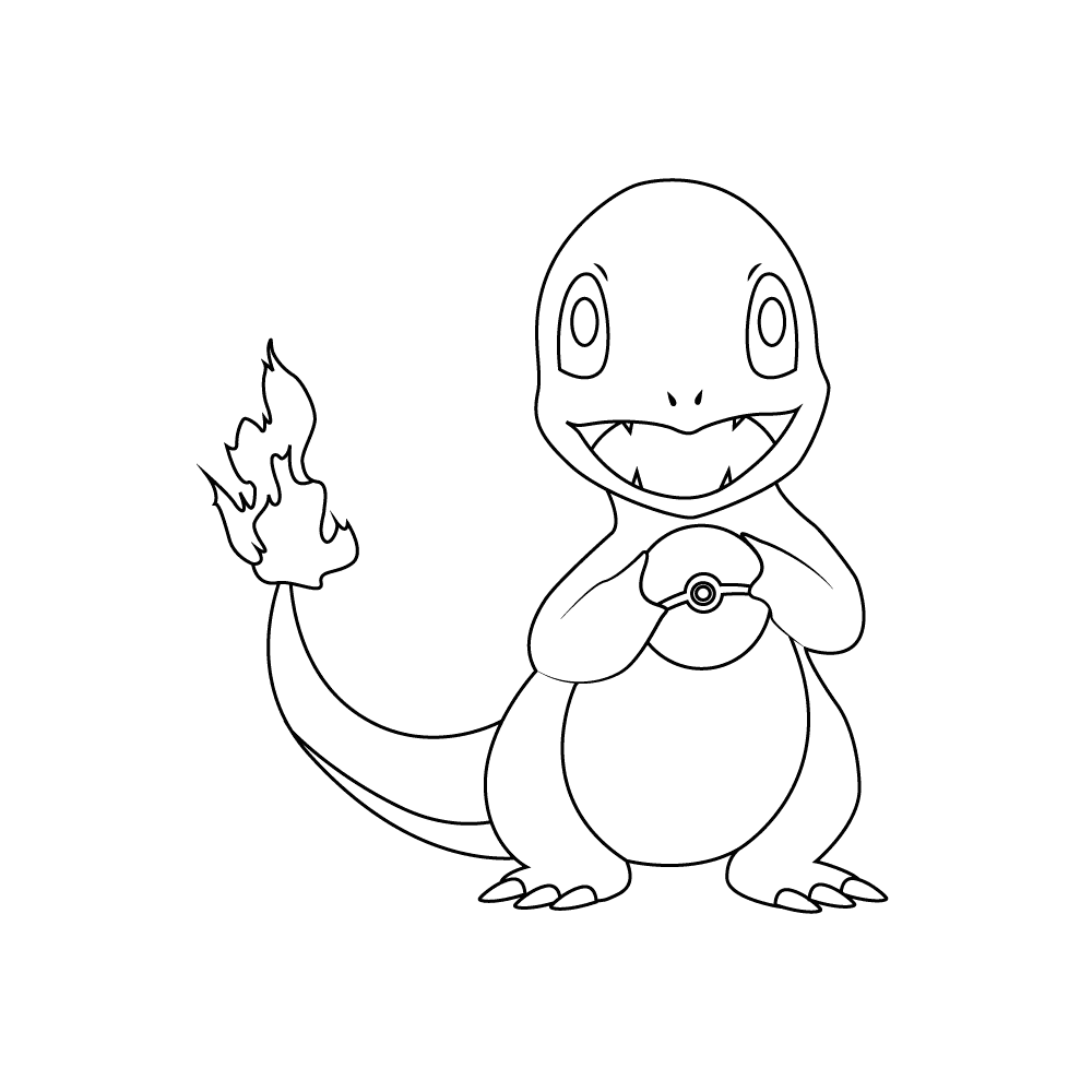 How to Draw Charmander Step by Step Step  10
