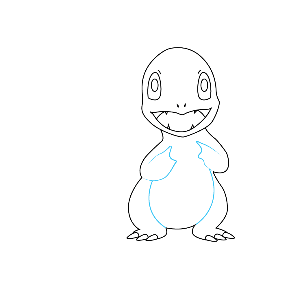 How to Draw Charmander Step by Step Step  6
