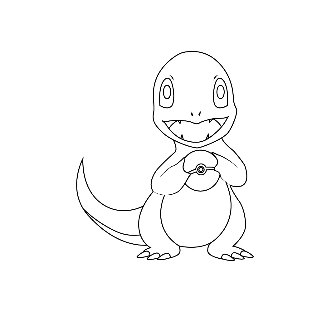 How to Draw Charmander Step by Step Step  9