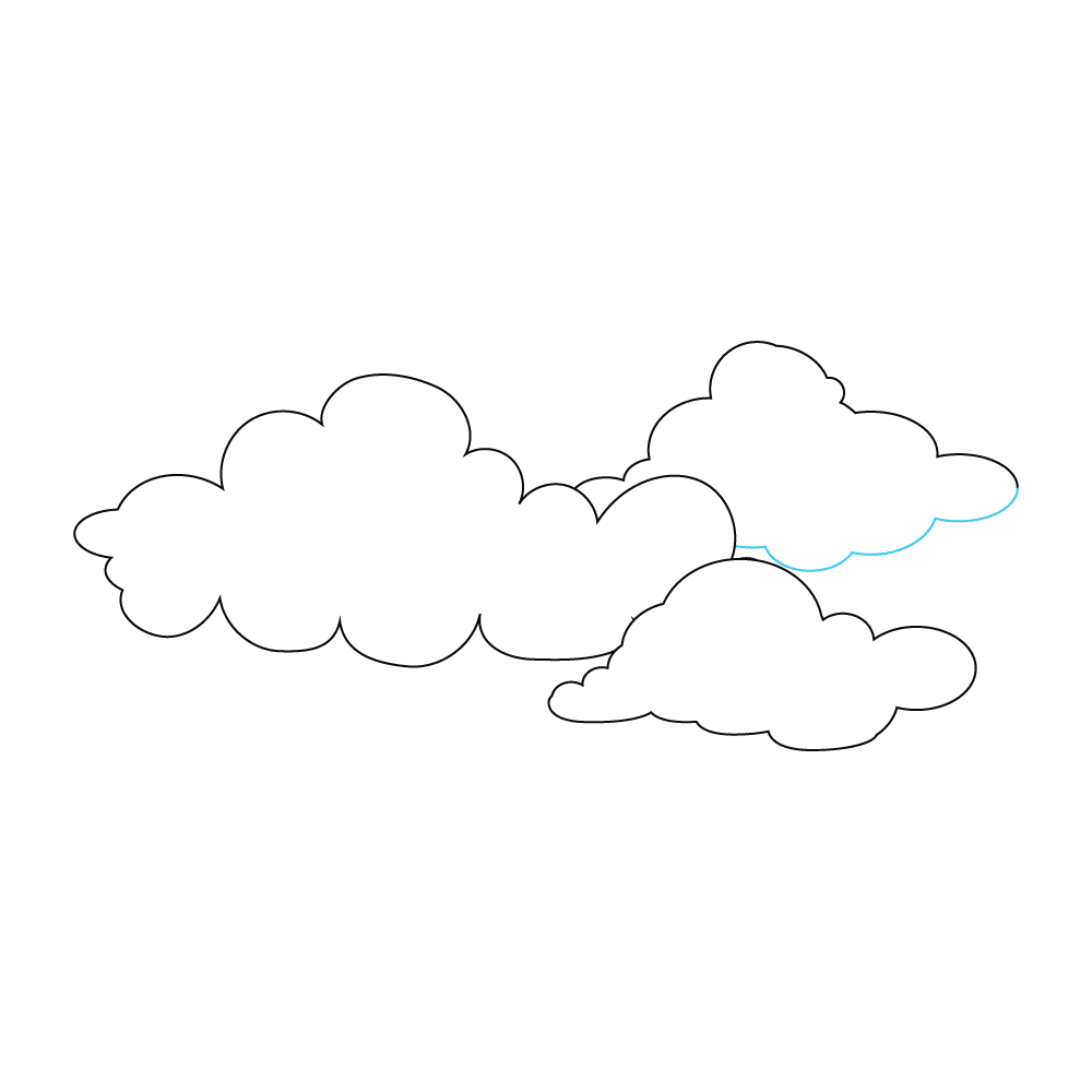 How to Draw Clouds Step by Step Step  6