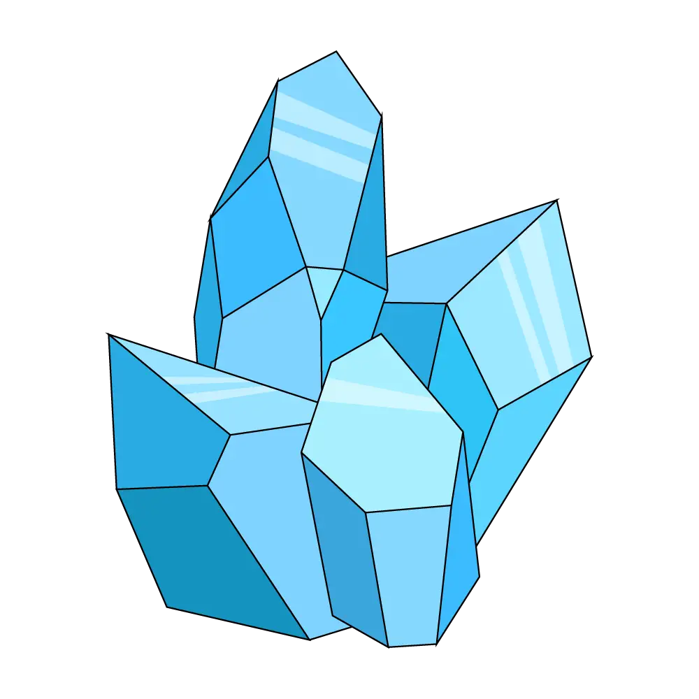 How to Draw Crystals Step by Step Thumbnail