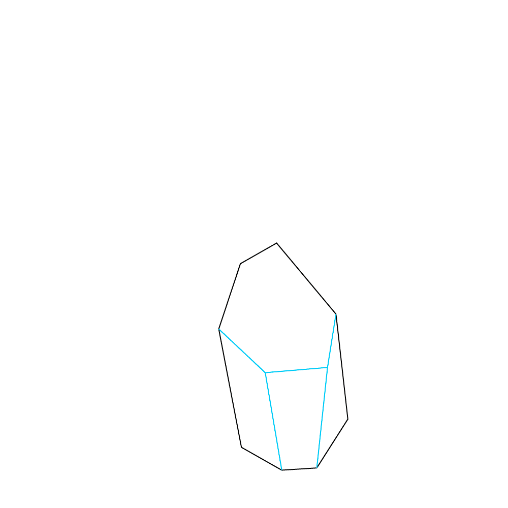 How to Draw Crystals Step by Step Step  2