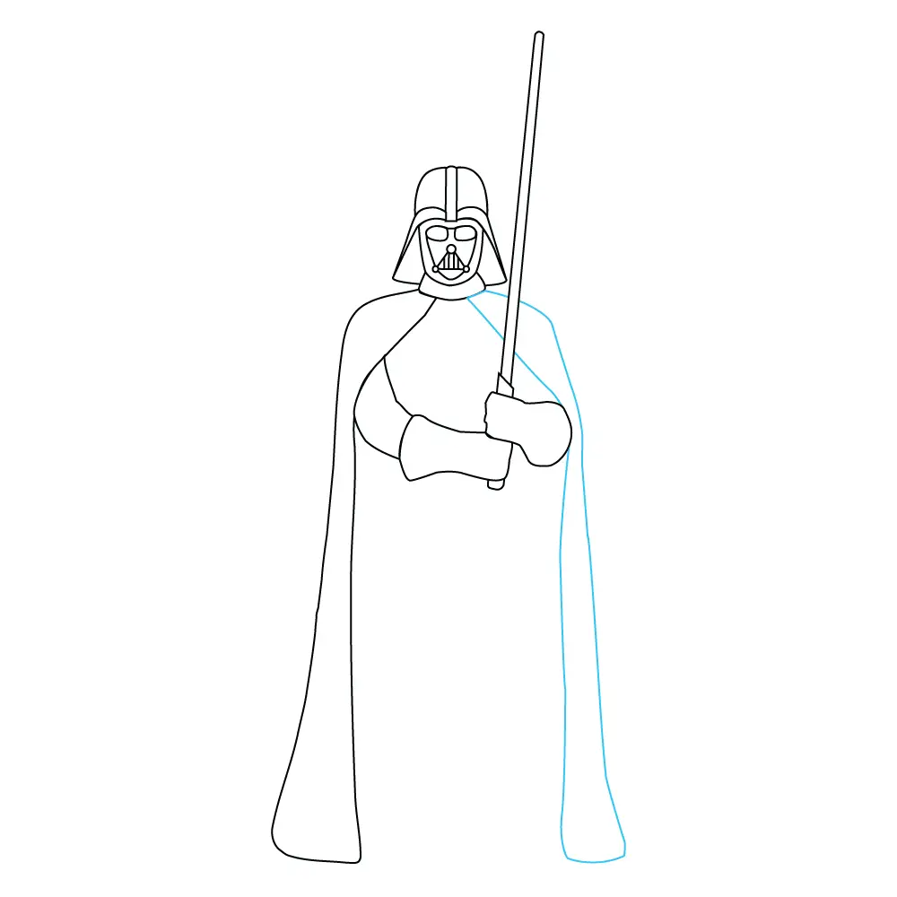 How to Draw Darth Vader Step by Step Step  7