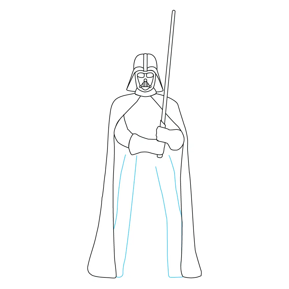 How to Draw Darth Vader Step by Step Step  8