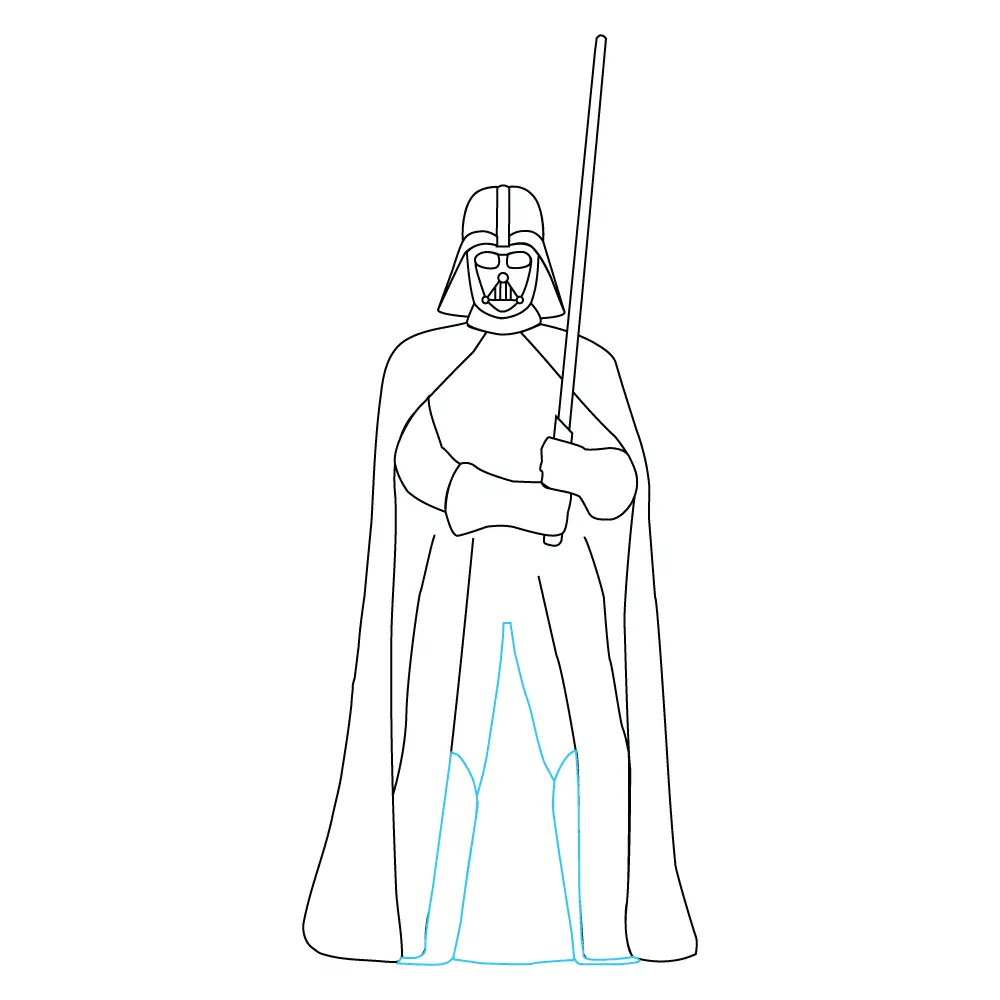 How to Draw Darth Vader Step by Step Step  9