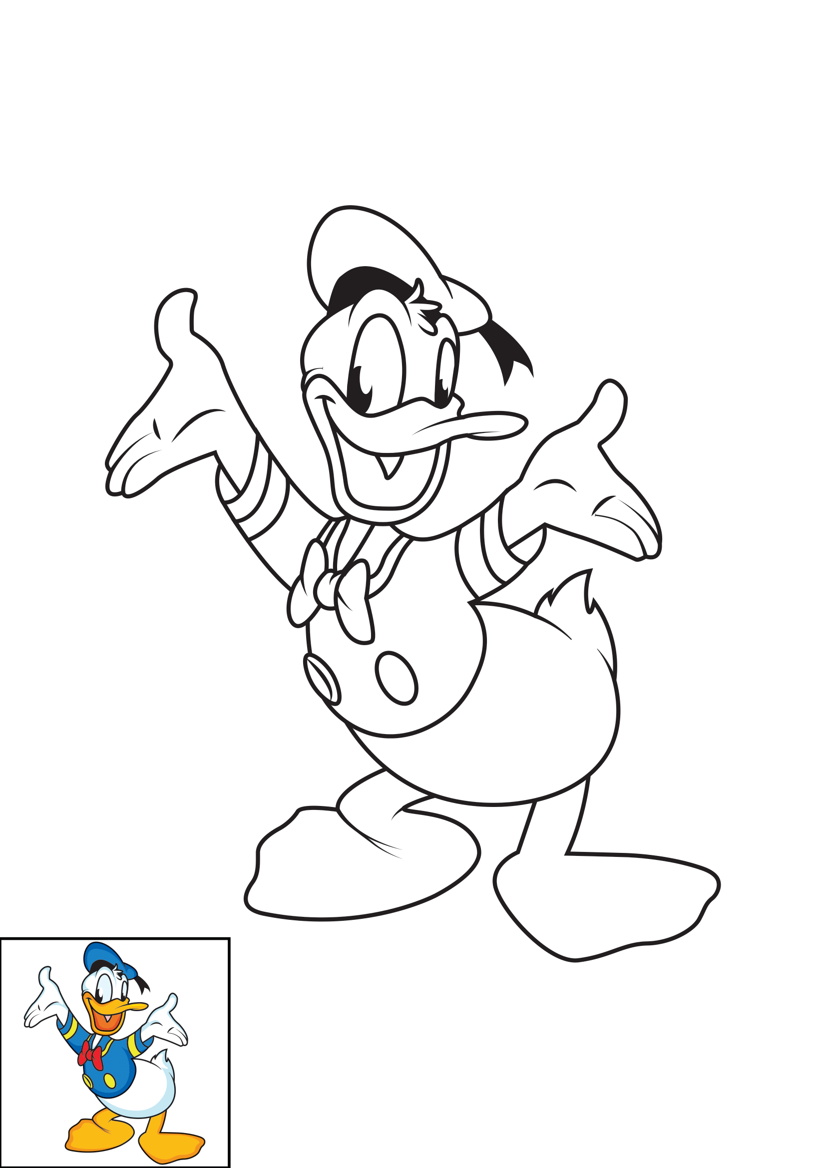 Duck, Donald Duck Drawing by Paul Stowe - Fine Art America