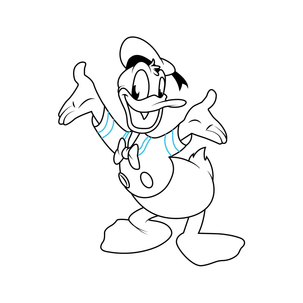 How to Draw Donald Duck Step by Step