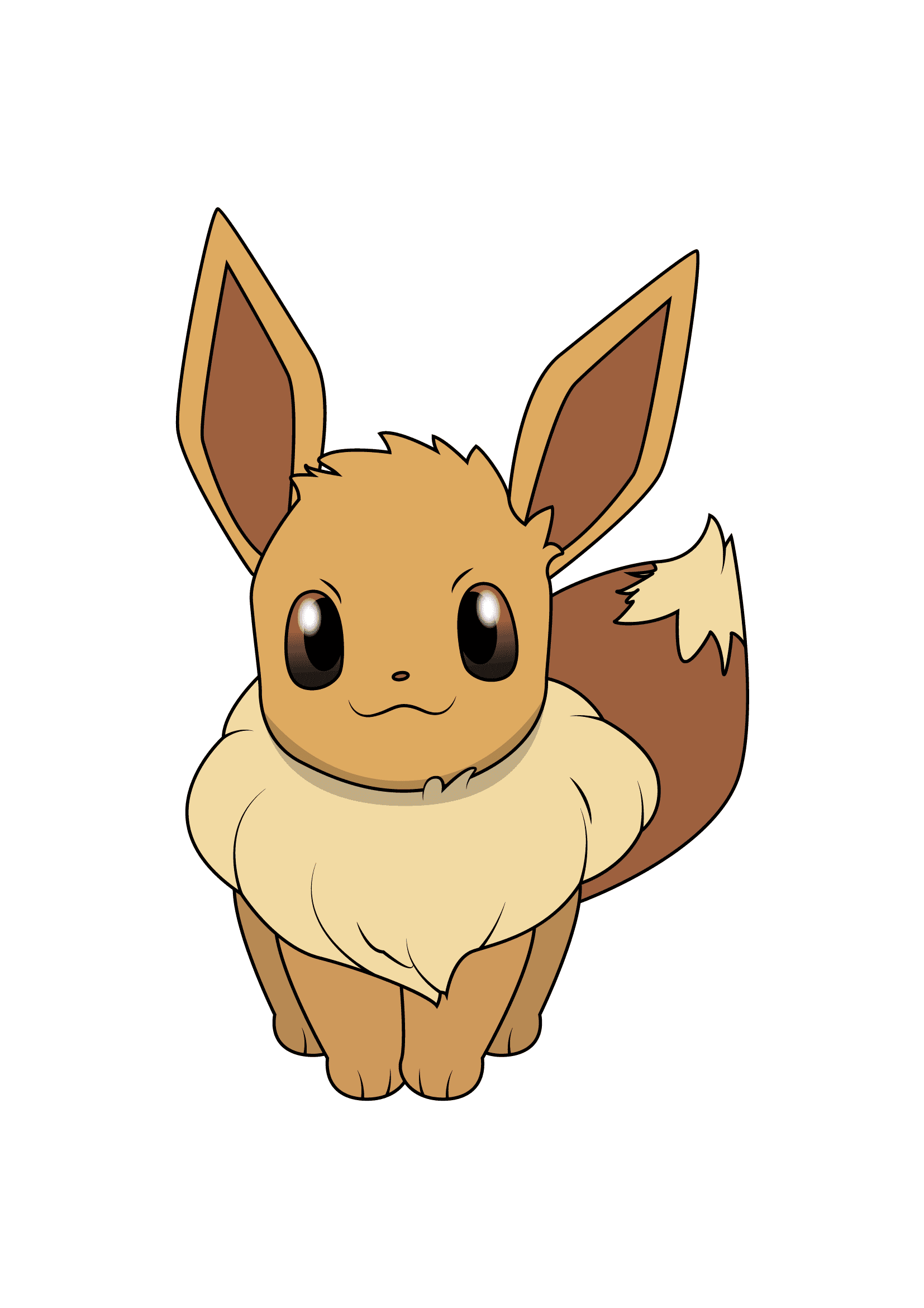 How to Draw Eevee Step by Step Printable