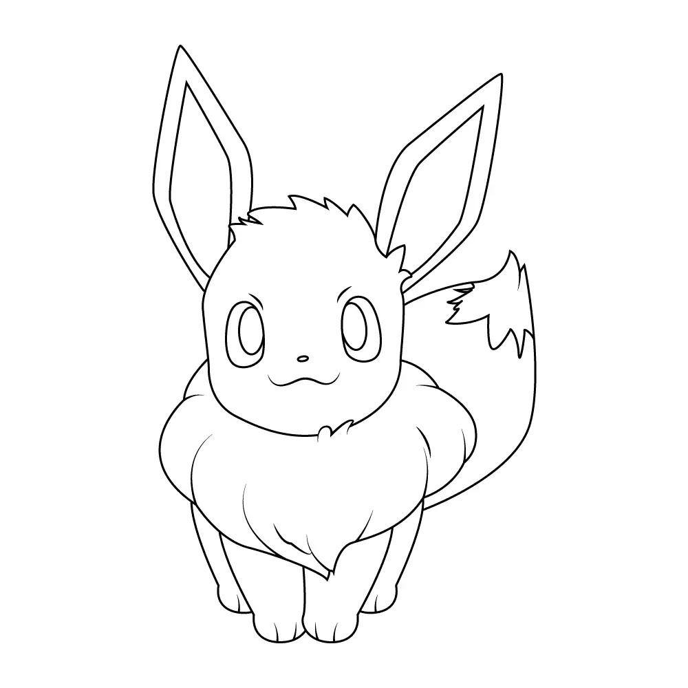 How to Draw Eevee Step by Step Step  11