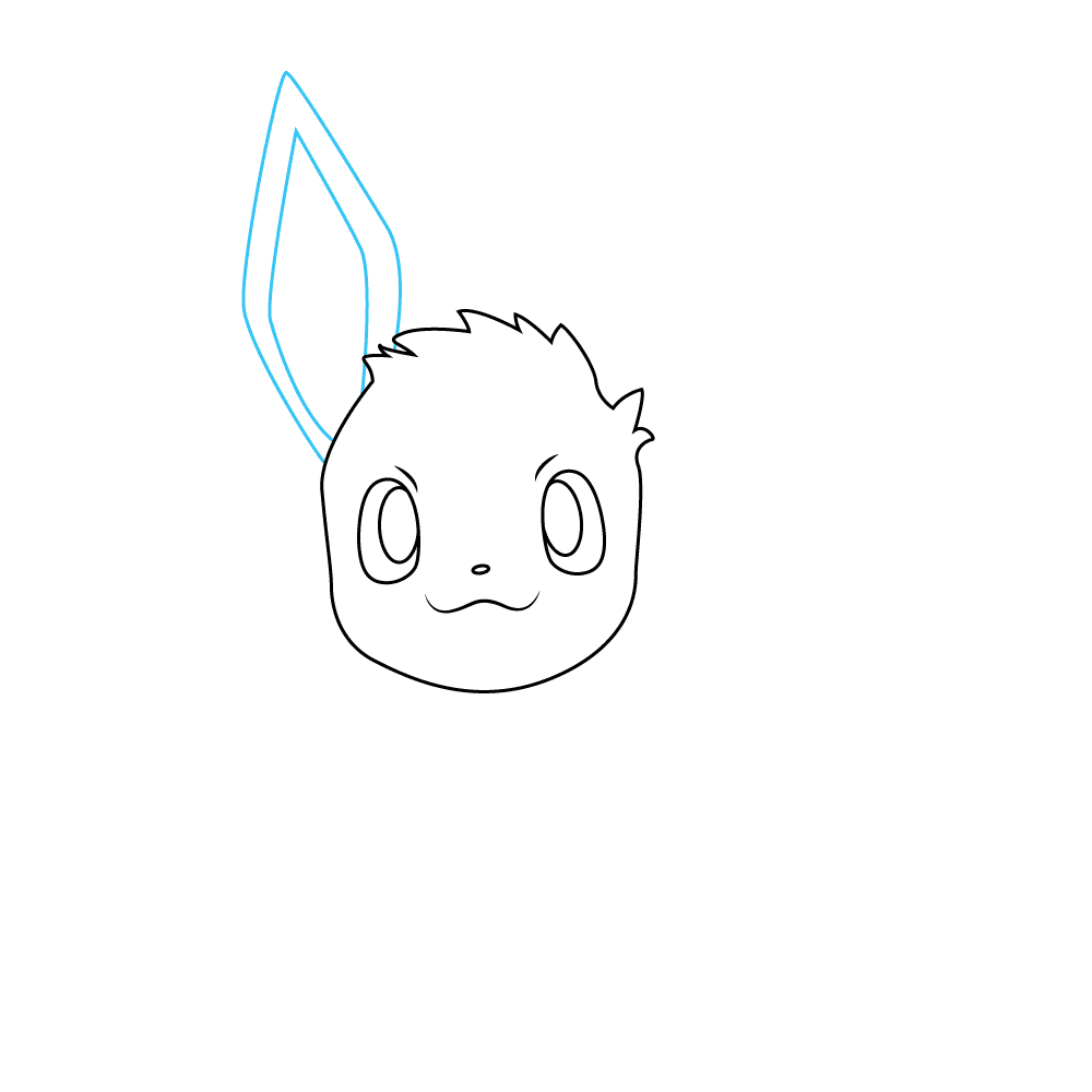 How to Draw Eevee Step by Step Step  3