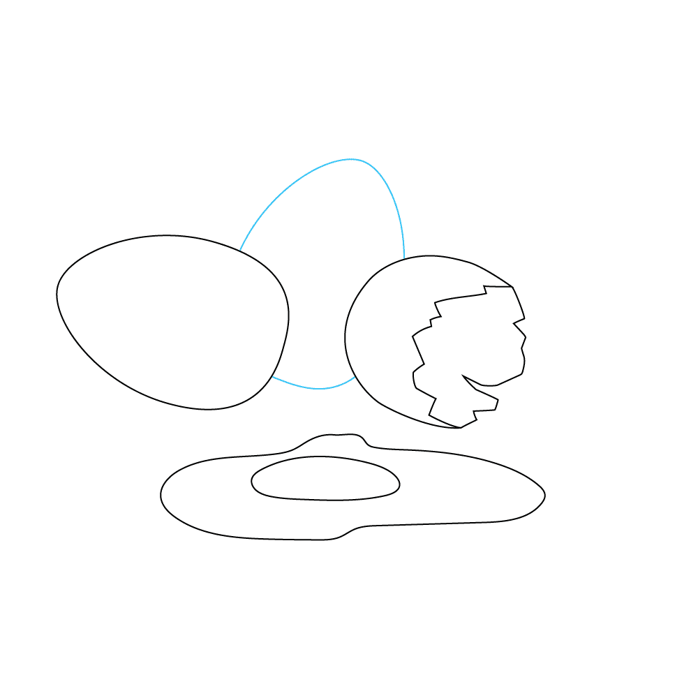 How to Draw Eggs Step by Step Step  6