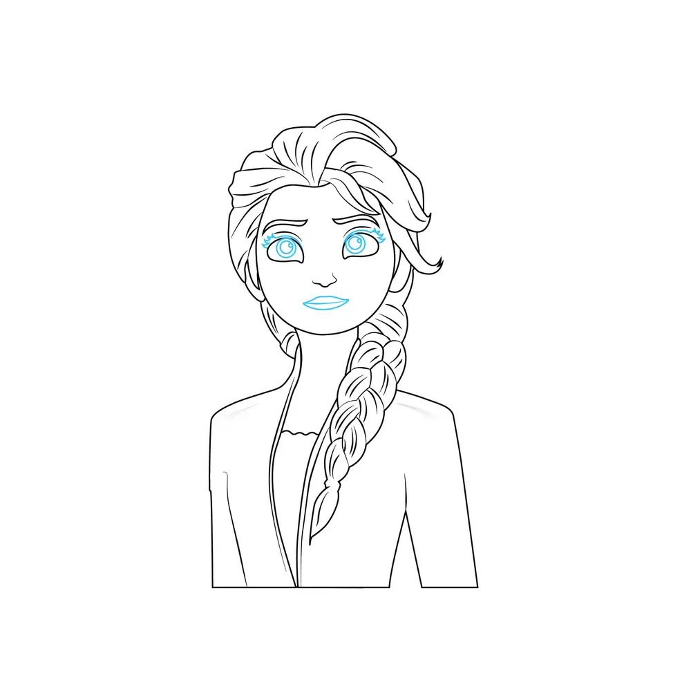 How to Draw Elsa Step by Step