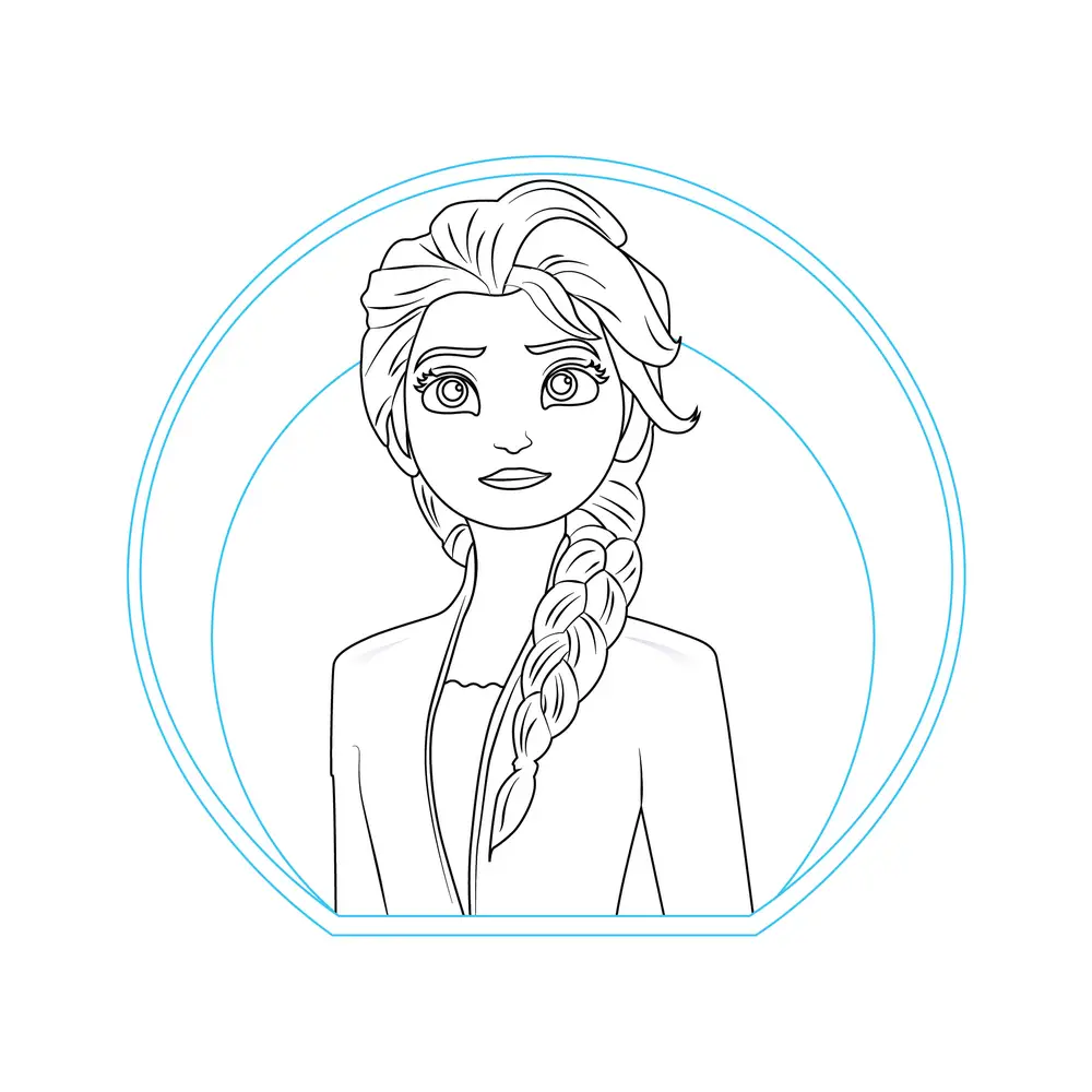 How to Draw Elsa Step by Step