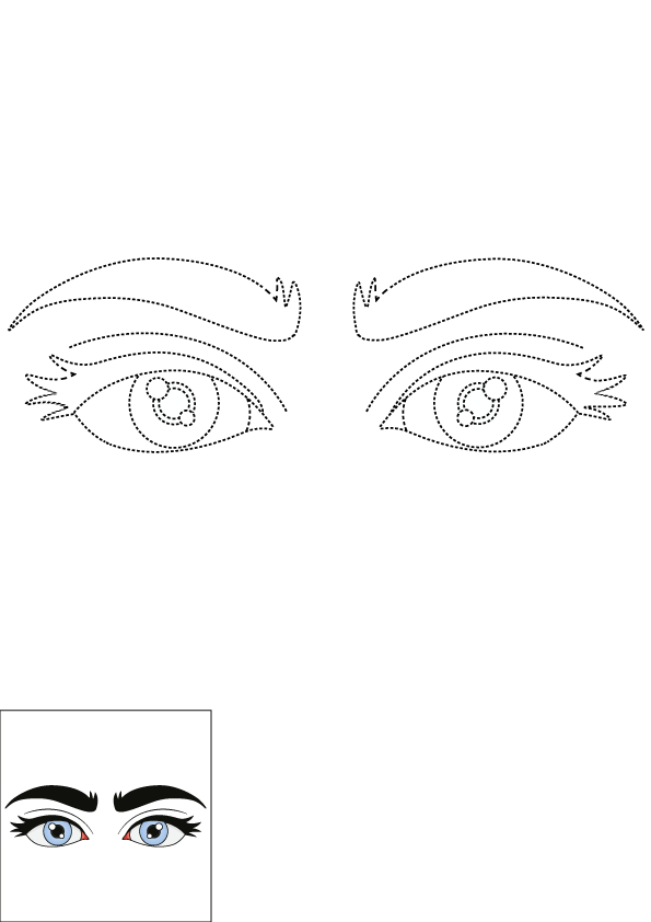 How to Draw Eyes Step by Step Printable Dotted