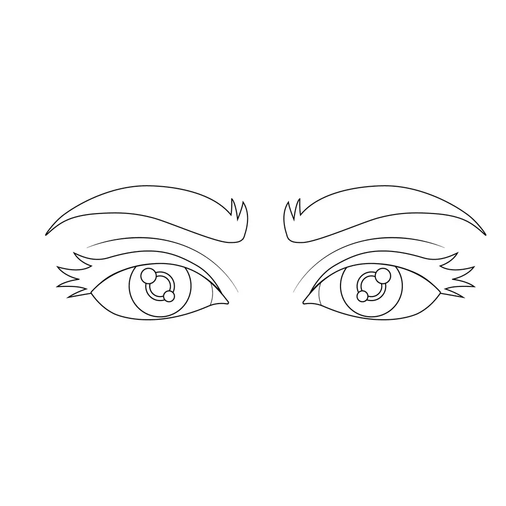 How to Draw Eyes Step by Step Step  10