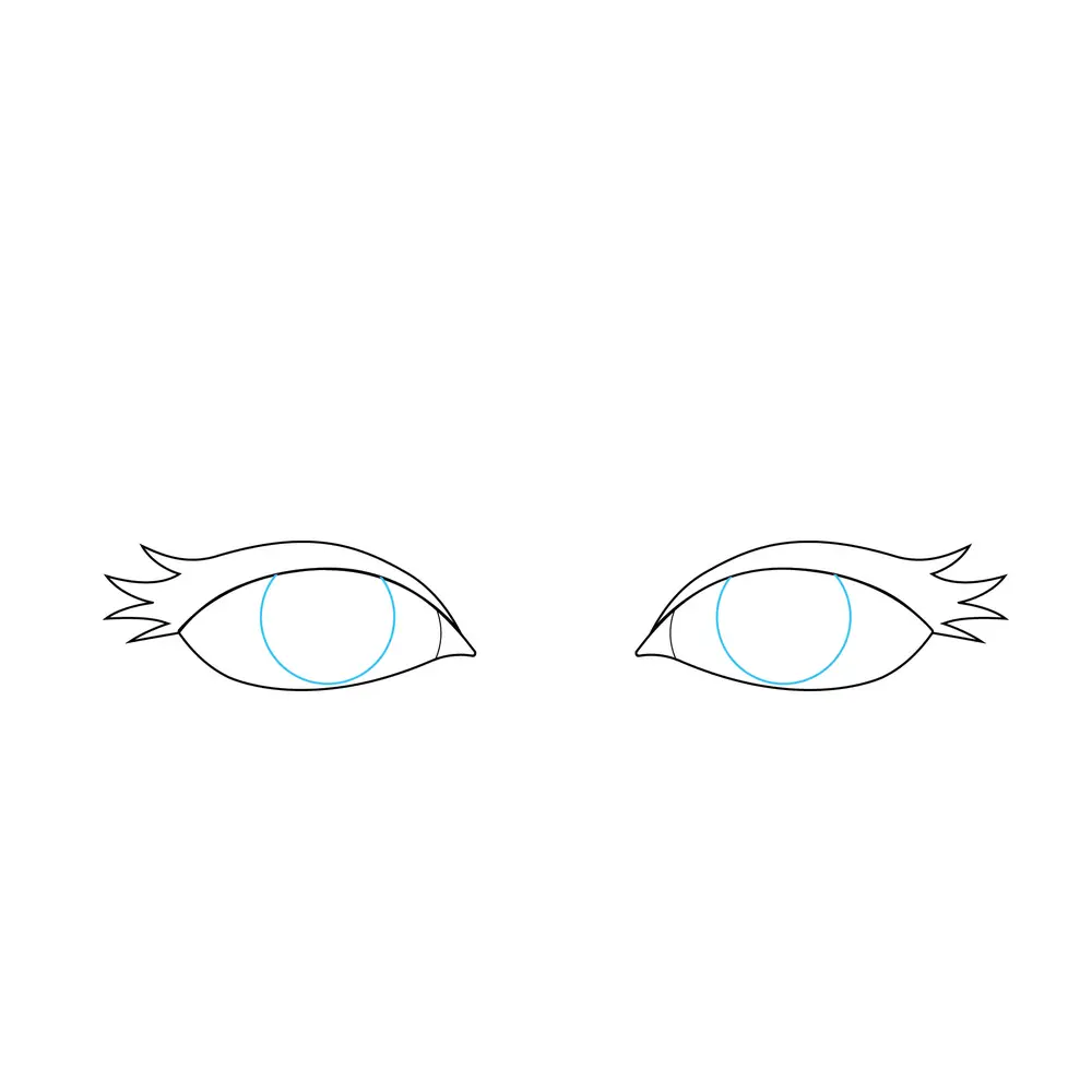 How to Draw Eyes Step by Step Step  4