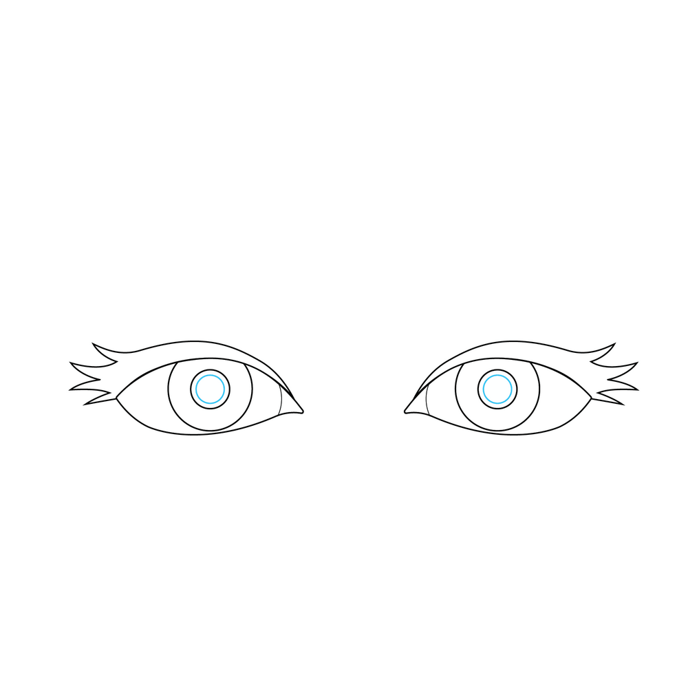 How to Draw Eyes Step by Step Step  6