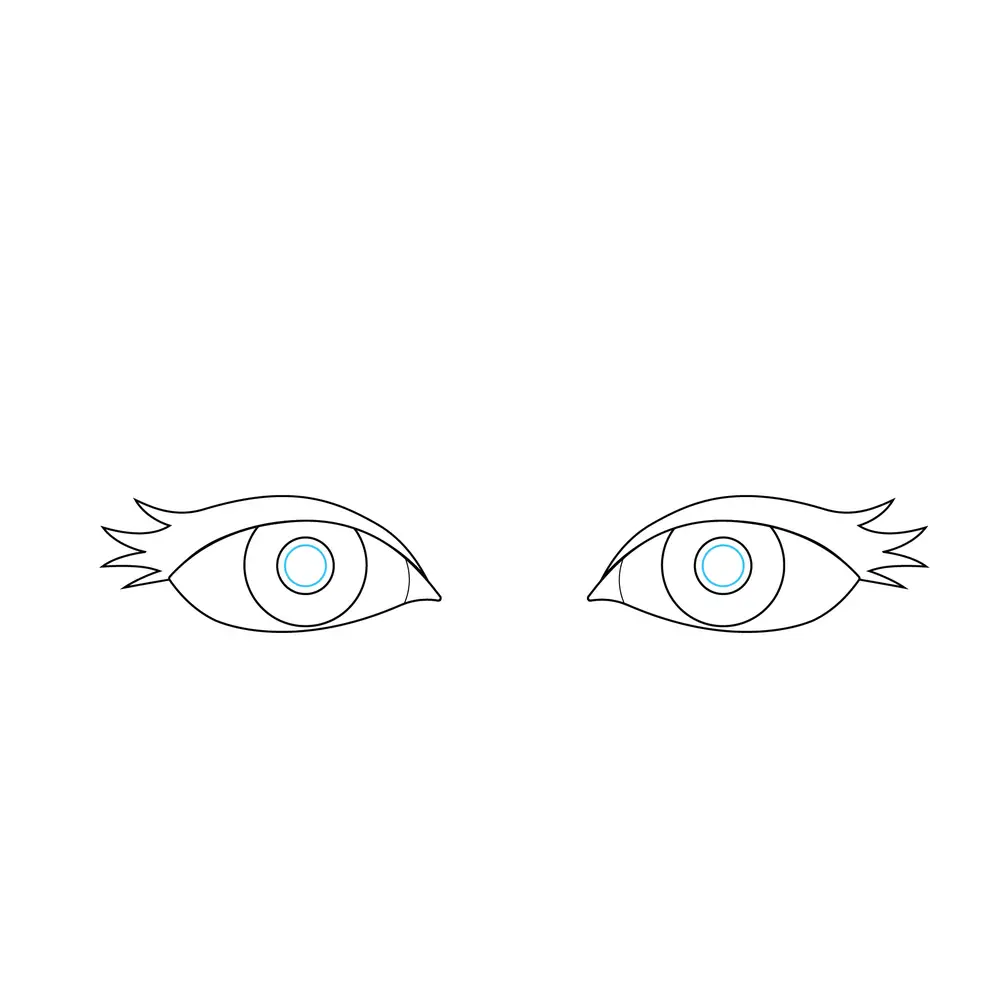 How to Draw Eyes Step by Step Step  6