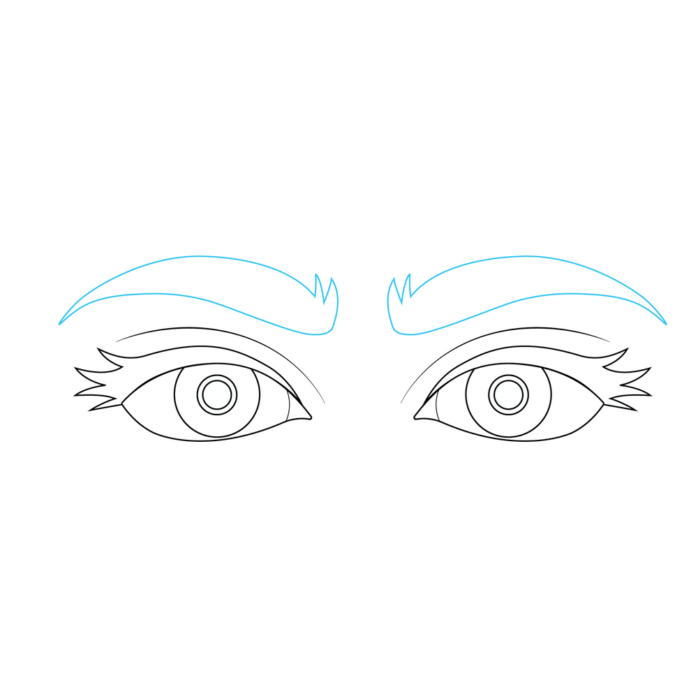 How to Draw Eyes Step by Step Step  8