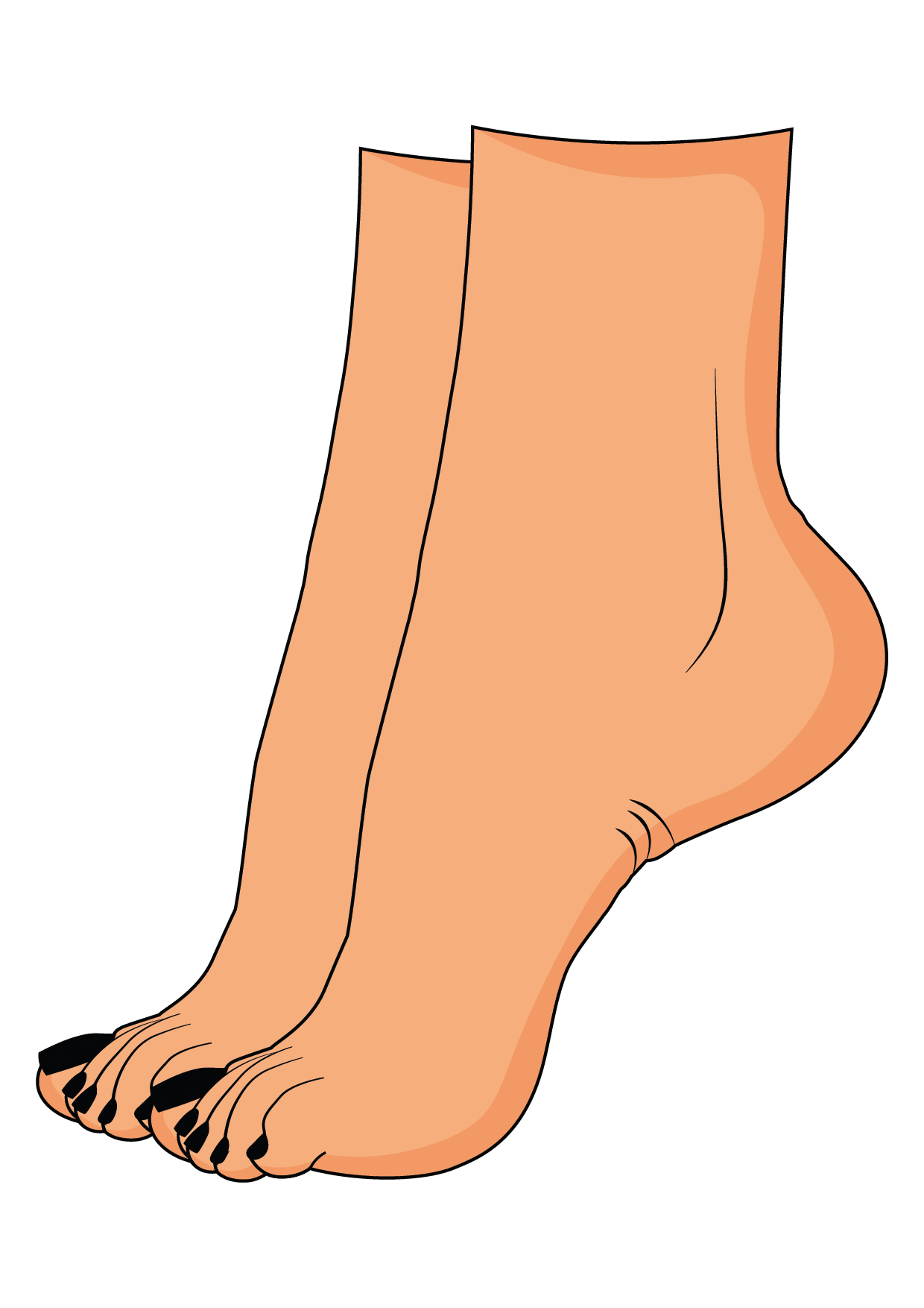 How to Draw A Feet Step by Step Printable
