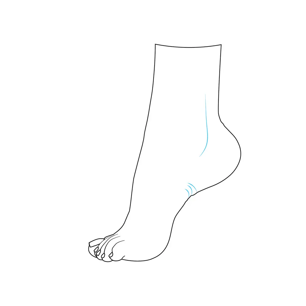 How to Draw A Feet Step by Step Step  5