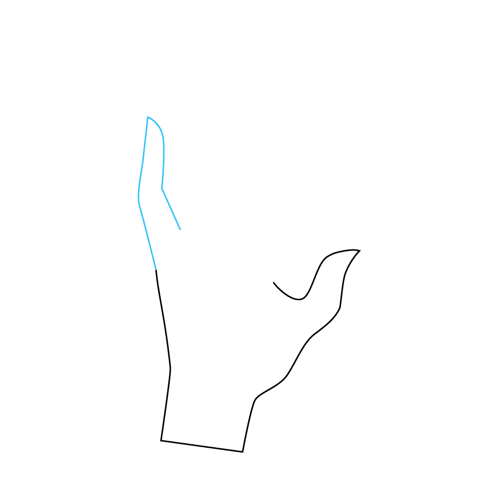 How to Draw Fingers Step by Step Step  3