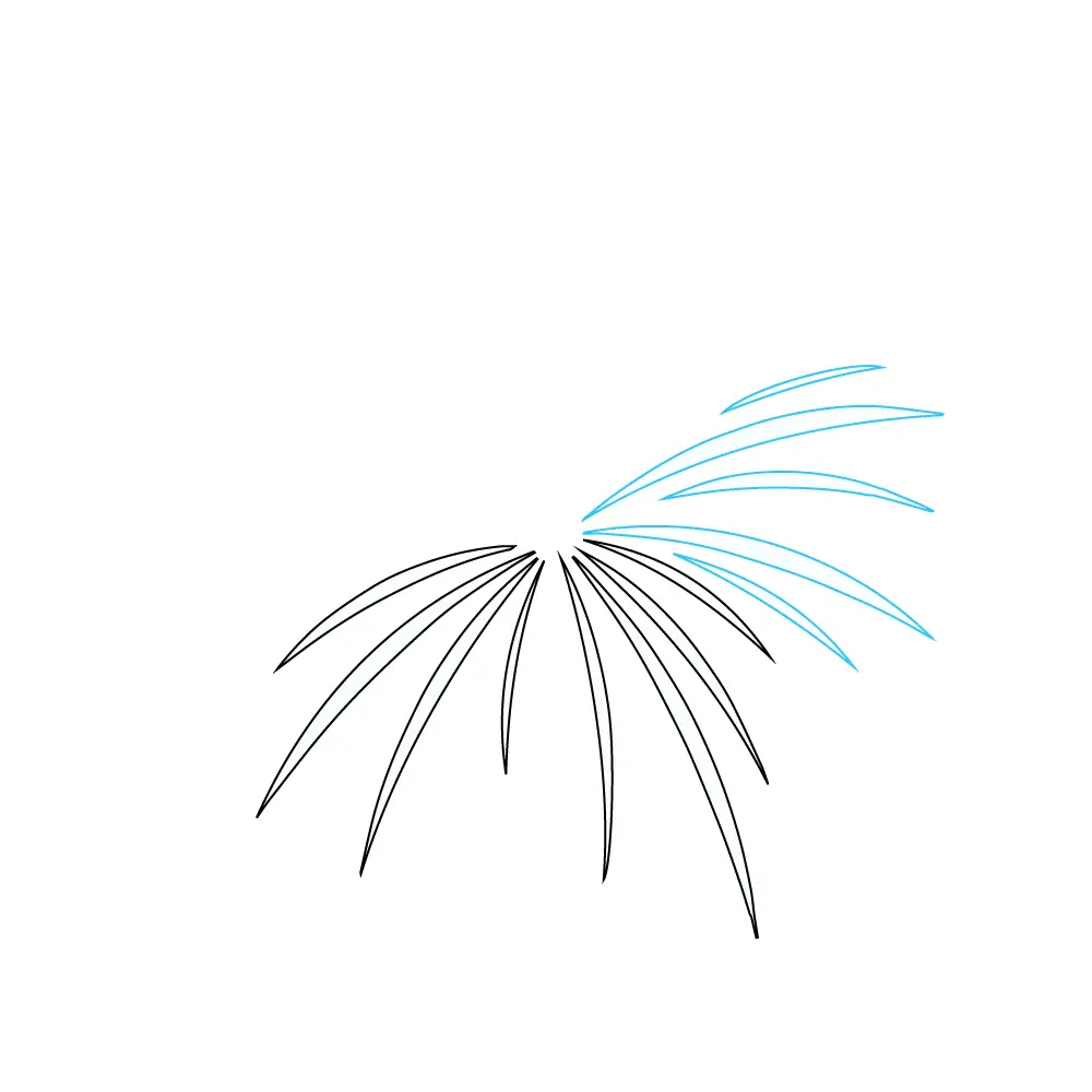 How to Draw A Fireworks Step by Step Step  3