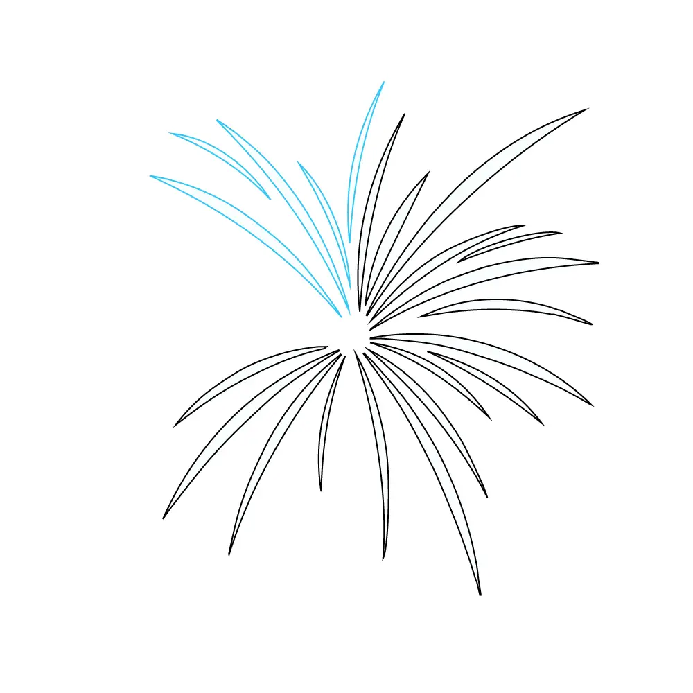How to Draw A Fireworks Step by Step Step  5