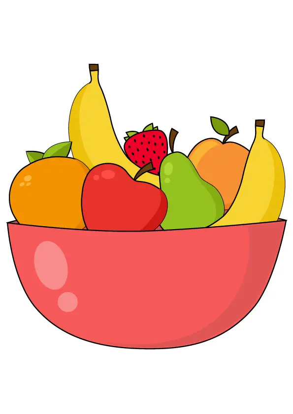 How to Draw Fruits Step by Step Printable