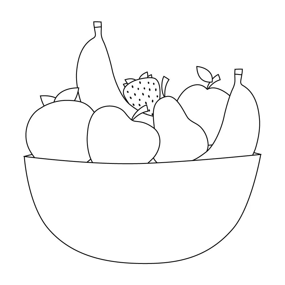 How to Draw Fruits Step by Step Step  11