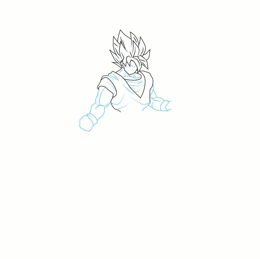 How to Draw Goku Step by Step Step  5