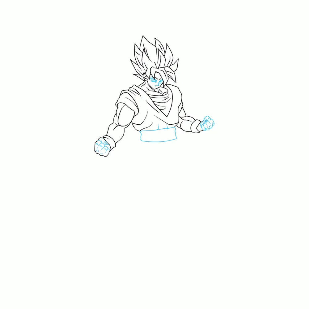 How to Draw Goku Step by Step Step  6