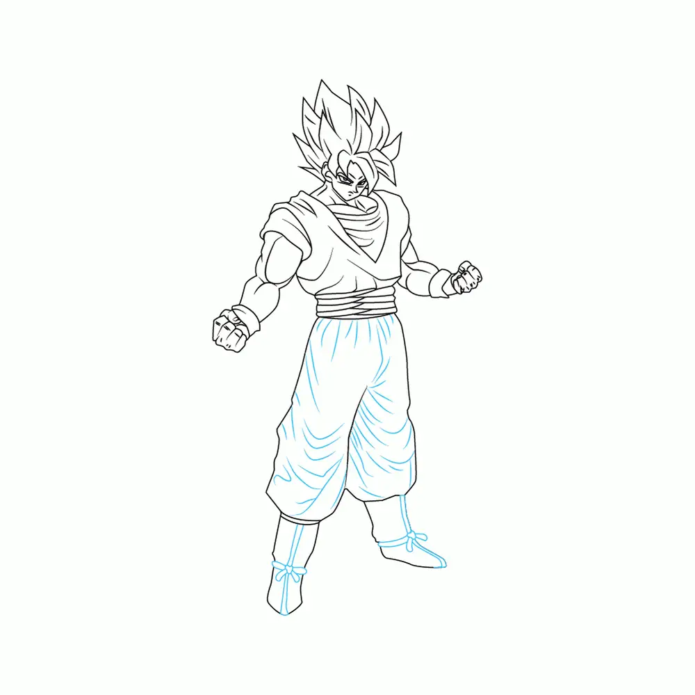 How to Draw Goku Step by Step Step  8
