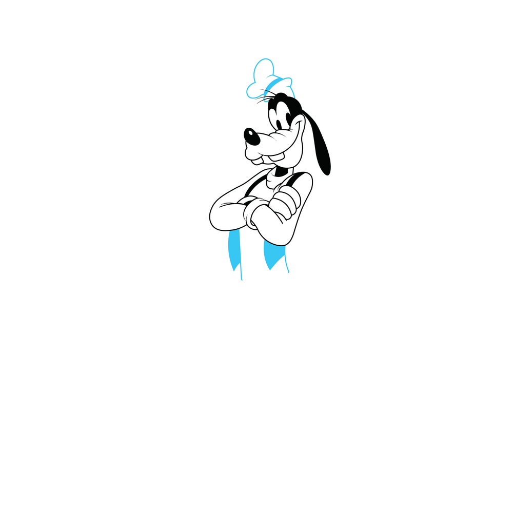 How to Draw Goofy Step by Step Step  6