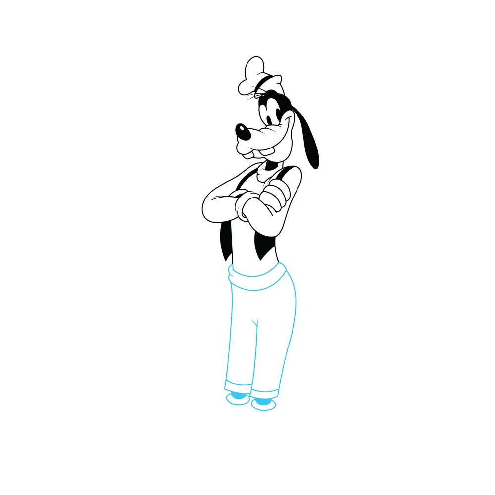How to Draw Goofy Step by Step Step  7
